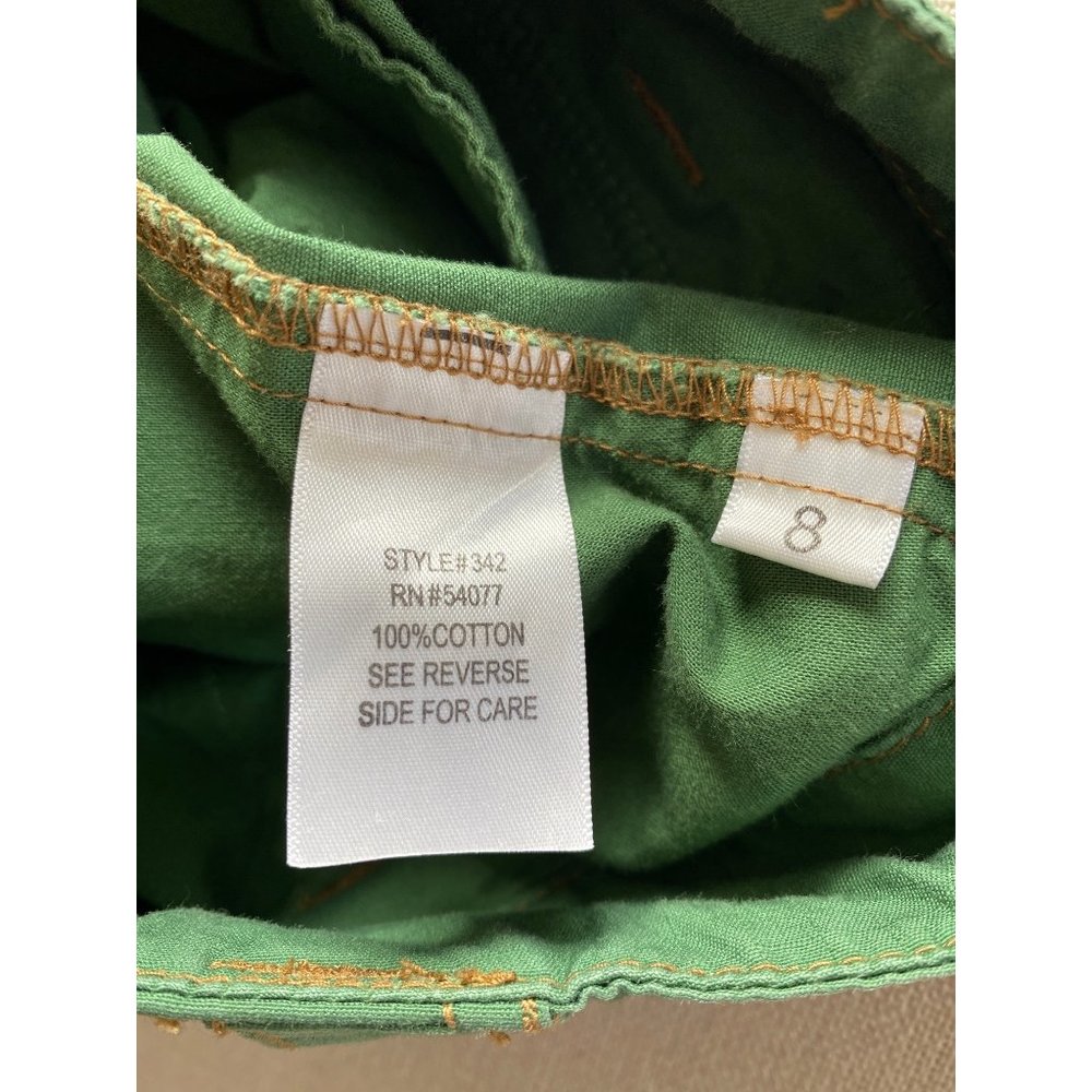 Cabi Women's 8 Green Cargo Bermuda Shorts 34x11” Style #342 - Picture 8 of 11